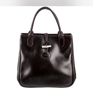 Brown Leather Longchamp Tote